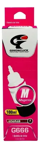 TINTA GENÉRICO GIHONCLICK G666 MAGENTA 100ML PARA L110/L200/L210/L300/L350/L355/L555/L550/L800, vista 2